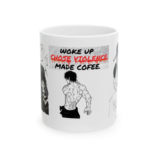 Toji Fushiguro "Violent Brew" Ceramic Mug